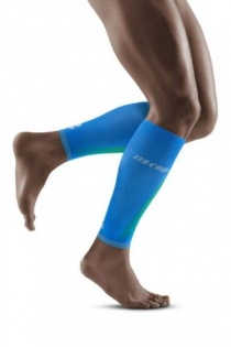CEP Electric Blue/Light Grey Ultralight Pro Calf Compression Sleeves for Men