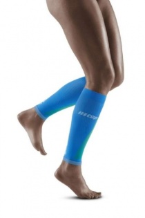 CEP Electric Blue/Light Grey Ultralight Pro Calf Compression Sleeves for Women