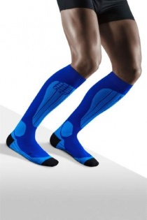 CEP Ski Thermo Blue/Azure Compression Socks for Men