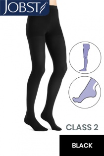 JOBST Opaque RAL Class 2 (23 -  32mmHg) Black Compression Tights