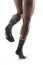 CEP Grey/Black Winter Running Short Compression Socks for Men
