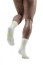 CEP Men's White and Yellow Neon Mid-Cut Compression Socks for Running