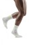 CEP Men's White and Yellow Neon Mid-Cut Compression Socks for Running