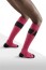 CEP Ski Ultralight Pink/Dark Grey Compression Socks for Women