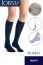 Jobst Opaque Class 1 Navy Knee High Compression Stockings with Dotted Silicone Band