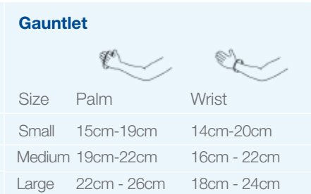 Jobst Bella Lite Glove Sizing