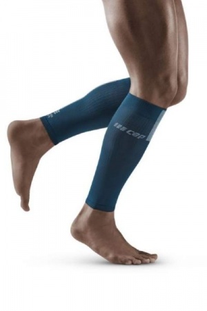 CEP Blue/Grey 3.0 Compression Calf Sleeves for Men