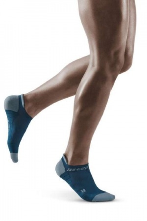 CEP Blue/Grey 3.0 No Show Compression Socks for Men