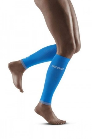 CEP Electric Blue/Light Grey Ultralight Compression Calf Sleeves for Women