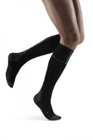 CEP Run Black/Dark Grey Compression Socks 3.0 for Women