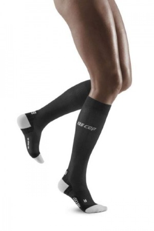 CEP Run Black/Light Grey Ultralight Compression Socks for Women