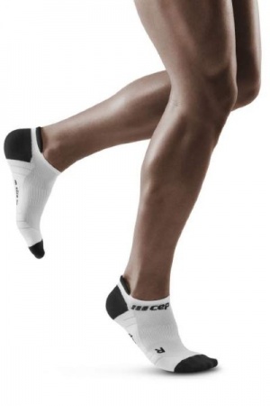 CEP White/Dark Grey 3.0 No Show Compression Socks for Men
