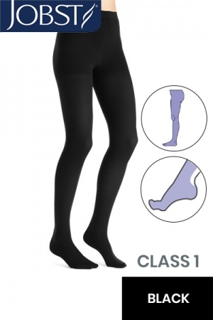 JOBST Opaque RAL Class 1 (18 -  21mmHg) Black Compression Tights