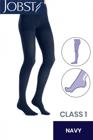 Jobst Opaque Class 1 Navy Compression Tights