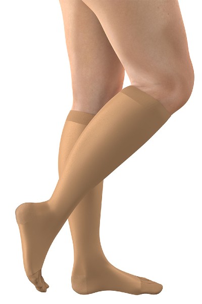 FITLEGS Cl2 Knee Beige Compression Stockings - Compression Stockings