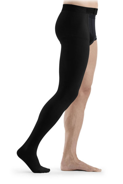 Sigvaris Black Tights w Waist Attachment Compression Stockings