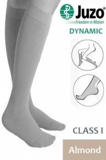 Juzo Dynamic Class 1 Almond Knee High Compression Stockings