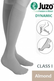 Juzo Dynamic Class 1 Almond Knee High Compression Stockings - Money Off!