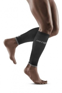 CEP Black/Light Grey Ultralight Compression Calf Sleeves for Men