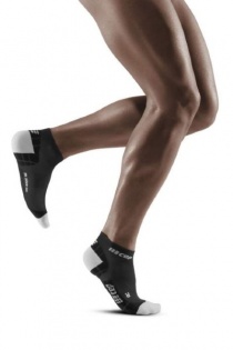 CEP Black/Light Grey Ultralight Low Cut Compression Socks for Men