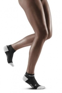 CEP Black/Light Grey Ultralight Low Cut Compression Socks for Women