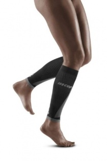 CEP Black/Light Grey Ultralight Pro Calf Compression Sleeves for Women