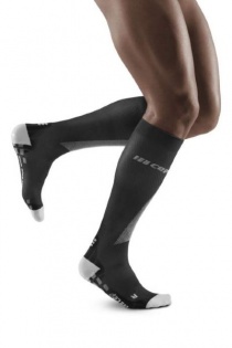 CEP Black/Light Grey Ultralight Pro Running Compression Socks for Men