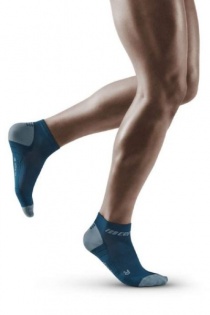 CEP Blue/Grey 3.0 Low Cut Compression Socks for Men