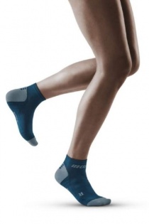 CEP Blue/Grey 3.0 Low Cut Compression Socks for Women