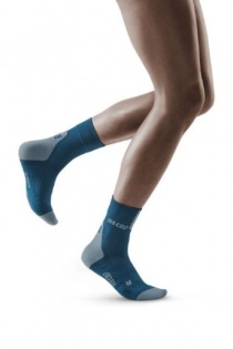 CEP Blue/Grey 3.0 Short Compression Socks for Women