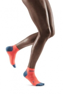 CEP Coral/Grey 3.0 Low Cut Compression Socks for Women