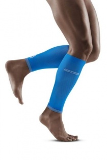 CEP Electric Blue/Light Grey Ultralight Compression Calf Sleeves for Men