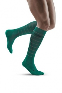 CEP Green Reflective Running Compression Socks for Men