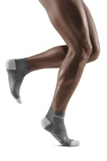 CEP Grey/Light Grey Ultralight Low Cut Compression Socks for Men