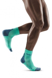 CEP Mint/Grey 3.0 Short Compression Socks for Men