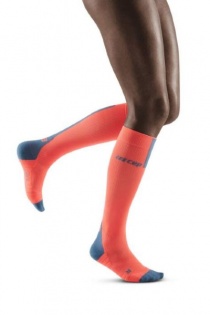 CEP Run Coral/Grey Compression Socks 3.0 for Women