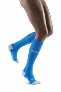 CEP Run Electric Blue/Light Grey Ultralight Compression Socks for Women