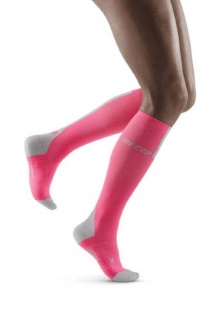 CEP Run Rose/Grey Compression Socks 3.0 for Women
