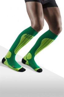 CEP Ski Thermo Forest/Light Green Compression Socks for Men