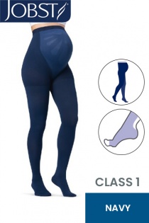 JOBST Maternity Opaque Compression Class 1 (18 - 21mmHg) Navy Open Toe Compression Stockings