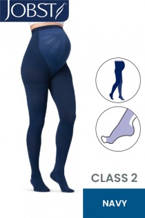 JOBST Maternity Opaque Compression Class 2 (23 - 32mmHg) Navy Open Toe Compression Stockings