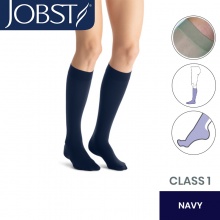 JOBST Opaque RAL Class 1 (18 -  21mmHg) Navy Knee High Compression Stockings