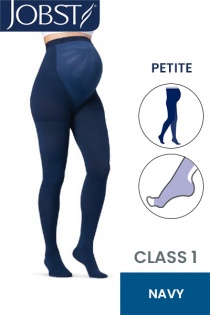 JOBST Petite Maternity Opaque Compression Class 1 (18 - 21mmHg) Navy Open Toe Compression Stockings