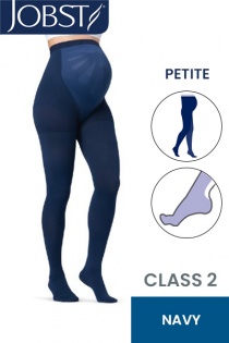 JOBST Petite Maternity Opaque Compression Class 2 (23 - 32mmHg) Navy Closed Toe Compression Stockings