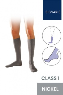 Sigvaris Initial Male Class 1 Knee High Nickel Compression Socks