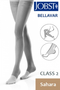 Jobst Bellavar Class 2 Sahara Thigh High Compression Stockings with Open Toe