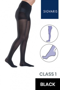 Sigvaris Style Semitransparent Class 1 Black Compression Tights